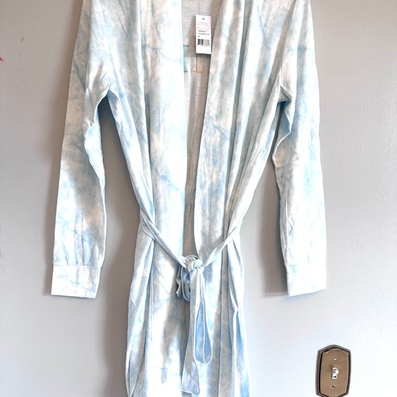 PJ Salvage NWT Women's Wifey Bridal Embroidered Robe Cloud Blue Large - Picture 2 of 7